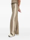 Guess Usa Side-stripe Track Pants In Brown