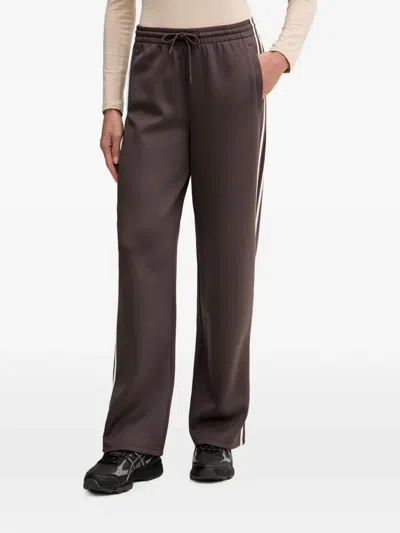 Guess Usa Side-stripe Drawstring-waist Track Pants In Brown