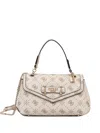 Guess Usa Silia Monogram Chain-strap Shoulder Bag In Neutral