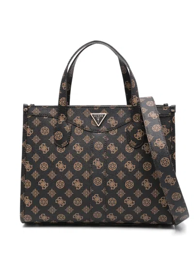 Guess Usa Silvana 4g Tote Bag In ブラウン