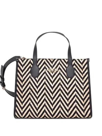 Guess Usa Silvana Chevron-patterned Tote Bag