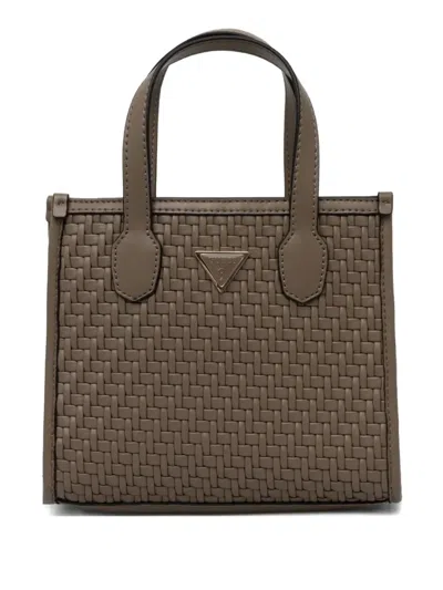 Guess Usa Silvana Tote Bag In Brown