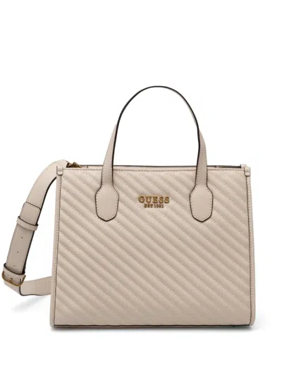 Guess Usa Silvana Two-way Handbag In Neutrals