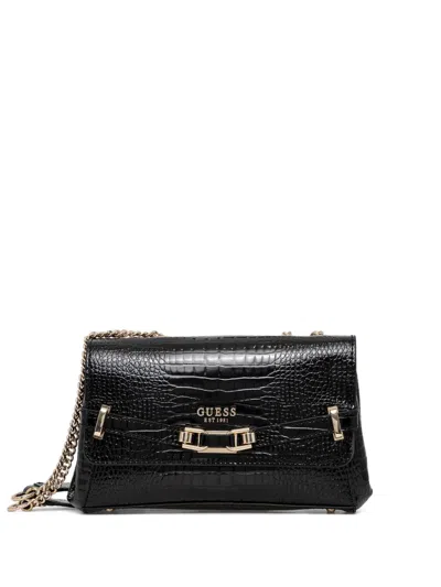 Guess Usa Silvye Shoulder Bag In Black