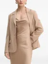 Guess Usa Single-breasted Blazer In Neutral