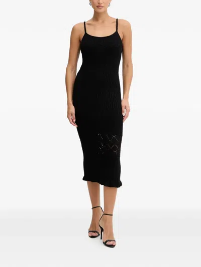 Guess Usa Sleeveless Midi Dress In Black
