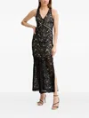 Guess Usa Sleeveless V-neck Maxi Dress In Black