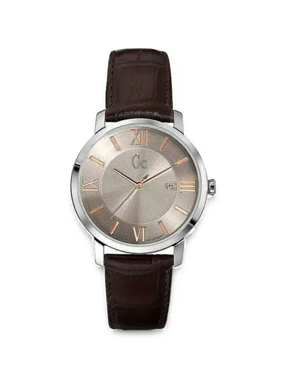 Guess Usa Slim Class 40mm Watch In Brown