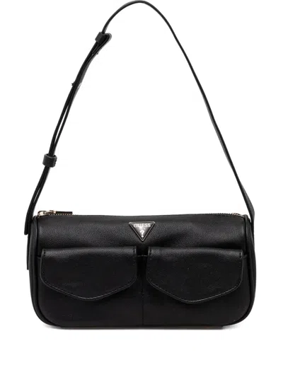 Guess Usa Small Waldena Shoulder Bag In Black