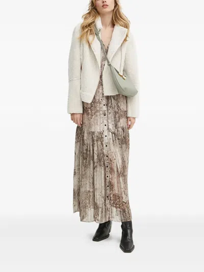 Guess Usa Snakeskin-print Maxi Dress In Multi