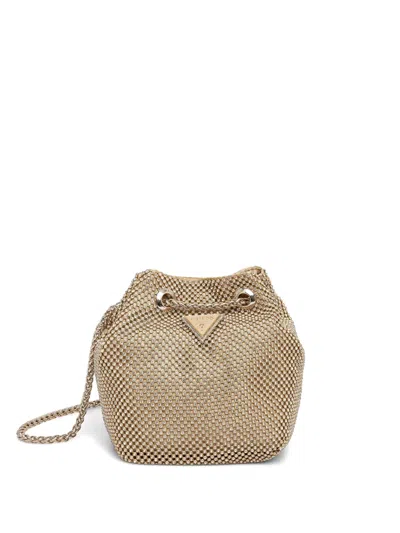 Guess Usa Sofia Bucket Bag In Gold