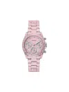 Guess Usa Sparkling Pink Limited Edition 38mm In Pink