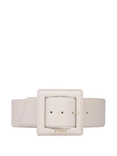 Guess Usa Square-buckle Belt In Neutral