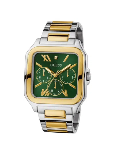 Guess Usa Square-shaped 42mm Watch In Gold