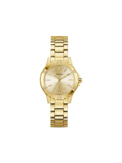 Guess Usa Armbanduhr Aus Edelstahl 35mm In Gold
