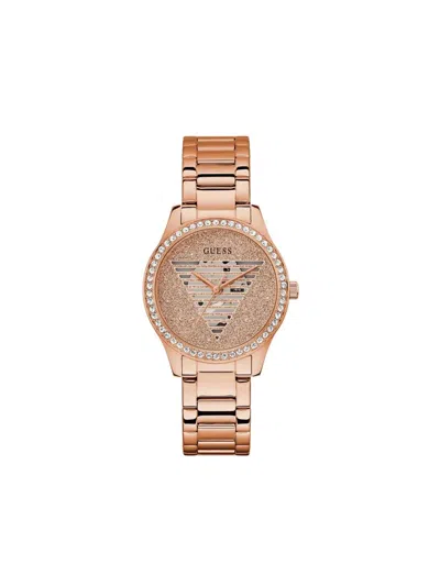 Guess Usa Stainless Steel 38mm In Pink