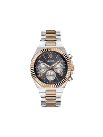 Guess Usa Stainless Steel Chronograph 44mm In Schwarz
