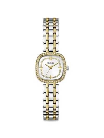 Guess Usa Stainless-steel Analogue Watch 25 Mm In White