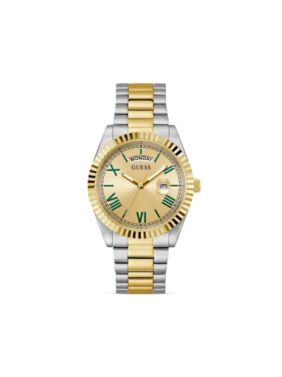 Guess Usa Steel Date 36mm In Gold