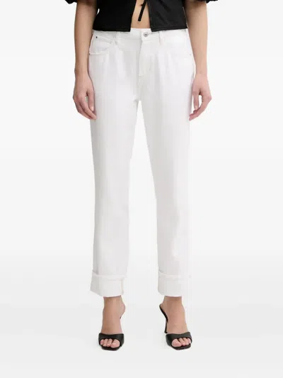 Guess Usa Straight-leg Jeans In White