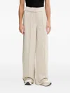 Guess Usa Stripe-detail Track Pants In Neutral