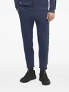 Guess Usa Stripe-detail Trousers In Blue