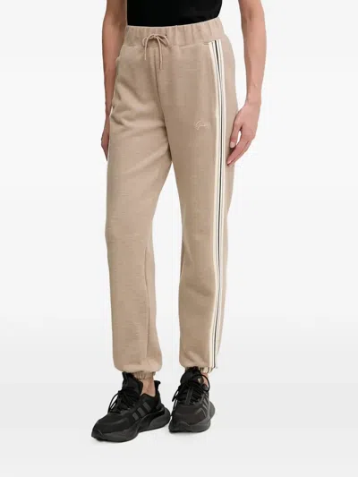 Guess Usa Stripe Detail Trousers In Neutral