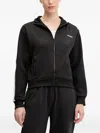 Guess Usa Stripe-detail Zip-up Sweatshirt