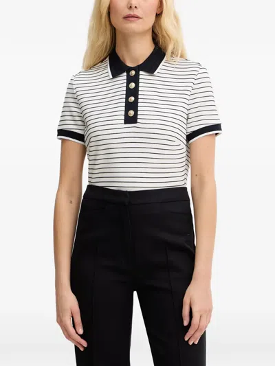 Guess Usa Striped Button-up Polo Shirt In Multi
