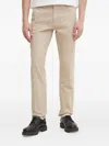 Guess Usa Striped-pattern Trousers In White