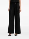 Guess Usa Striped Trousers In Black