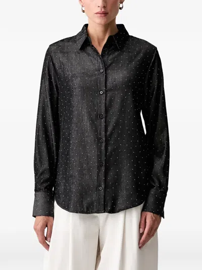 Guess Usa Studded Shirt In Black