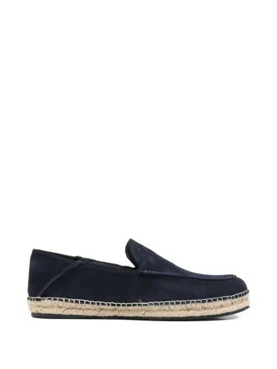 Guess Usa Suede Espadrille Loafers In Blue