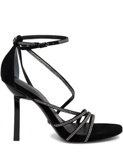 Guess Usa Suede Sandals In Black