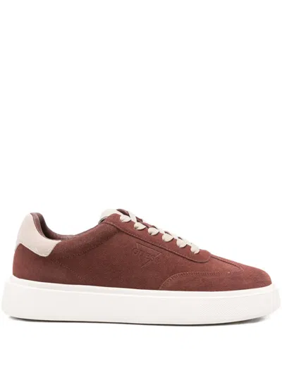 Guess Usa Suede Sneakers In Brown