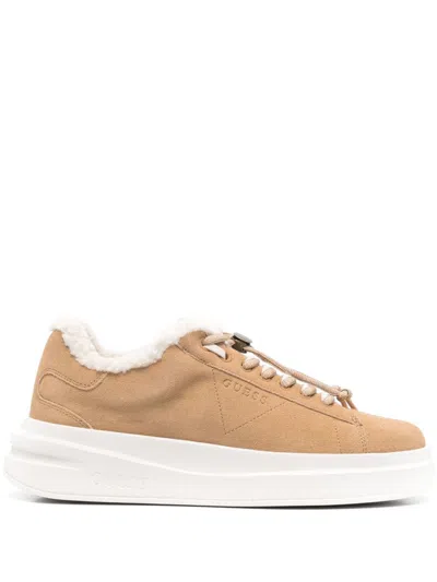 Guess Usa Suede Sneakers In Brown