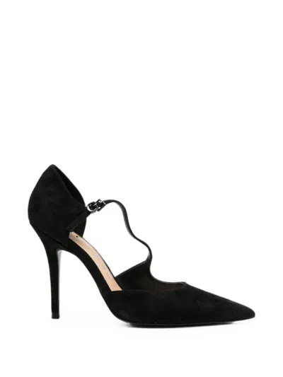 Guess Usa Suede T-bar Pumps In Black