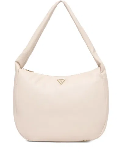Guess Usa Sunetra Logo-plaque Tote Bag In Neutral