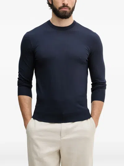 Guess Usa Sweater In Viscose-blend In Blue