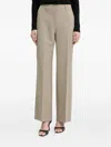 Guess Usa Tab Detail Trousers In Neutral