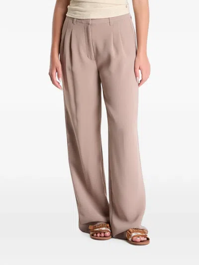 Guess Usa Tailored Crepon Pants In Pink