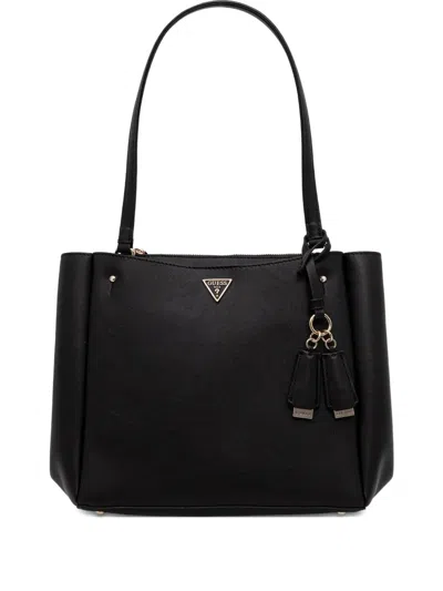 Guess Usa Talent Ring-charm Tote Bag In Black