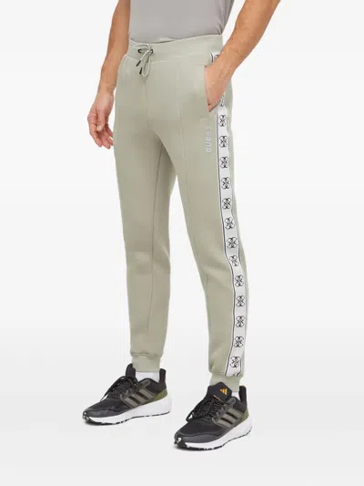 Guess Usa Tape-detail Track Pants In Neutral