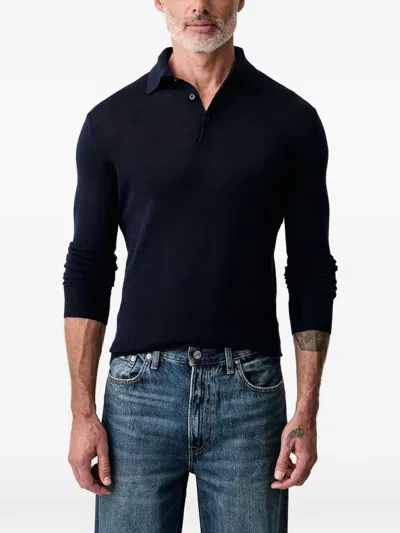 Guess Usa Tech Stretch Polo Sweater In 블루