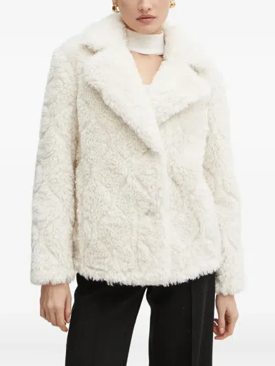 Guess Usa Textured Jacket In White