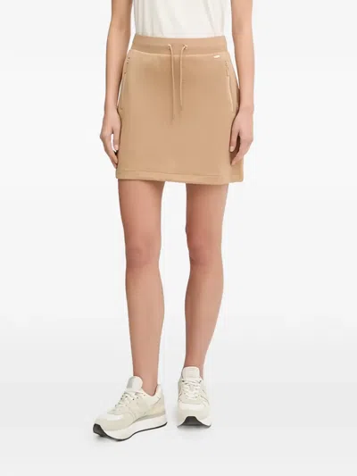 Guess Usa Textured Mini Skirt In Neutral