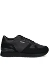 Guess Usa Textured-panel Sneakers In Animal Print