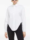 Guess Usa Tie-front Shirt In White