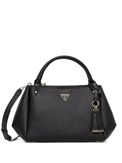 Guess Usa Top-handle Charm-detail Tote Bag In Black