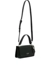 Guess Usa Top-handle Key-detail Satchel Bag In Black